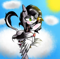 Size: 1000x970 | Tagged: safe, artist:symphstudio, oc, oc only, pegasus, pony, cloud, cuddling, snuggling