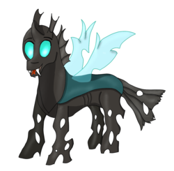 Size: 1109x1085 | Tagged: safe, artist:rockingbeatlp, thorax, changeling, g4, the times they are a changeling, male, smiling, solo, tongue out