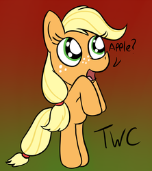 Size: 960x1080 | Tagged: safe, artist:tellytoon, artist:tellywebcartoons, applejack, g4, 30 minute art challenge, filly, filly applejack