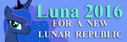 Size: 2100x700 | Tagged: safe, artist:framwinkle, princess luna, g4, bumper sticker, new lunar republic