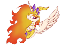 Size: 2560x1560 | Tagged: safe, artist:maddaimond255, nightmare star, princess celestia, pony, g4, female, solo