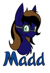 Size: 576x844 | Tagged: safe, artist:metalaura, oc, oc only, pony, badge, bust, chest fluff, colored pupils, con badge, glasses, male, simple background, solo, stallion, transparent background