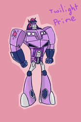 Size: 800x1200 | Tagged: safe, artist:slowter1134, twilight sparkle, g4, crossover, optimus prime, transformerfied, transformers