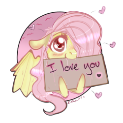 Size: 1000x1000 | Tagged: safe, artist:zakkurro, fluttershy, bat pony, pony, g4, cute, cute little fangs, fangs, female, floppy ears, flutterbat, holding, looking at you, race swap, shyabates, shyabetes, simple background, solo, transparent background