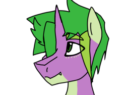 Size: 1600x1200 | Tagged: safe, artist:moonakart13, spike, pony, g4, alternate universe, male, ponified, solo, species swap