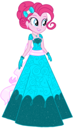 Size: 700x1203 | Tagged: safe, artist:tsundra, pinkie pie, equestria girls, g4, alternate hairstyle, beautiful, clothes, dress, female, lipstick, simple background, solo, transparent background