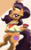 Size: 1200x1920 | Tagged: safe, artist:theroyalprincesses, saffron masala, pony, g4, my little pony: friendship is magic, spice up your life, bandana, bipedal, bowl, chef, clothes, ear piercing, female, food, indian, indian pony, looking at you, piercing, smiling, solo, wavy mouth