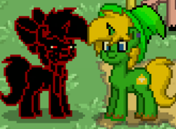 Size: 329x241 | Tagged: safe, oc, oc:caki, pony, pony town, link, photo shoot of caki, ponified, the legend of zelda