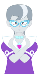 Size: 449x850 | Tagged: safe, artist:combatkaiser, silver spoon, equestria girls, g4, diamond salute, female, implied diamond tiara, salute, simple background, solo, steven universe, transparent background