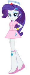 Size: 677x1703 | Tagged: safe, artist:tabrony23, rarity, equestria girls, g4, boots, bracelet, female, high heel boots, jewelry, nurse, show accurate, simple background, solo, transparent background