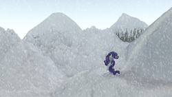 Size: 1920x1080 | Tagged: safe, artist:saxm13, rarity, g4, 3d, female, snow, snowfall, solo