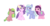 Size: 1560x799 | Tagged: safe, artist:magictimeymare12, lemon zest, sugar belle, sugarcoat, suri polomare, equestria girls, g4, alternate universe, equestria girls ponified, female, pie sisters, ponified