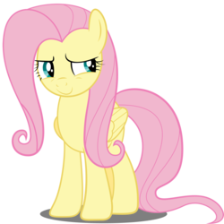 Size: 2250x2250 | Tagged: safe, artist:spellboundcanvas, fluttershy, flutter brutter, g4, high res, simple background, smirk, transparent background, vector