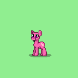 Size: 400x400 | Tagged: safe, earth pony, pony, pony town, glasses, pink guy, solo