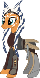 Size: 2876x5535 | Tagged: safe, artist:sonofaskywalker, pony, togruta, ahsoka tano, clothes, female, mare, ponified, solo, star wars, star wars rebels