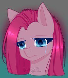 Size: 817x941 | Tagged: safe, artist:emilyxter, pinkie pie, earth pony, pony, g4, crying, female, pinkamena diane pie, sad, solo