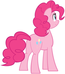 Size: 2335x2678 | Tagged: safe, artist:furrgroup, pinkie pie, earth pony, pony, g4, butt, female, high res, looking away, plot, simple background, solo, transparent background