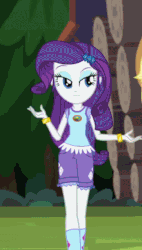 Size: 362x637 | Tagged: safe, screencap, applejack, paisley, rarity, equestria girls, g4, my little pony equestria girls: legend of everfree, animated, female, gif, hips, sexy, swaying hips, wide hips