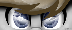 Size: 1024x429 | Tagged: safe, artist:themagicfantasy, oc, oc only, oc:digital dusk, pony, eye, eyes, heart eyes, wingding eyes