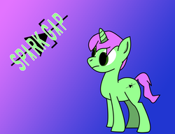 Size: 4062x3112 | Tagged: safe, artist:sodabot, oc, oc only, oc:spark gap, pony, unicorn, diode, horn, solo, vector, zener diode