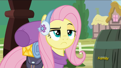 Size: 1920x1080 | Tagged: safe, screencap, fluttershy, pony, dungeons and discords, g4, faic, female, fluttershy is not amused, mare, solo, unamused