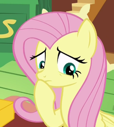 Size: 391x436 | Tagged: safe, screencap, fluttershy, pony, dungeons and discords, g4, female, mare, solo