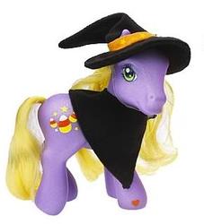 Size: 290x320 | Tagged: safe, abra-ca-dabra, g3, cape, clothes, halloween, hat, irl, photo, solo, stock image, toy, witch hat