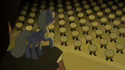 Size: 1920x1080 | Tagged: safe, artist:klystron2010, derpy hooves, pegasus, pony, g4, be prepared, female, food, mare, muffin, parody, that pony sure does love muffins, the lion king