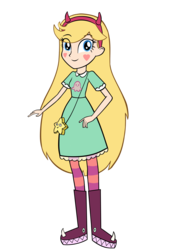 Size: 2698x4001 | Tagged: safe, artist:invisibleink, equestria girls, g4, canterlot high, crossover, equestria girls-ified, simple background, star butterfly, star vs the forces of evil, style emulation, transparent background, vector