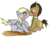 Size: 963x716 | Tagged: safe, artist:cruelunicorn, derpy hooves, doctor whooves, time turner, pegasus, pony, g4, female, kissing, male, mare, ship:doctorderpy, shipping, straight