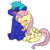 Size: 1000x1000 | Tagged: safe, artist:cruelunicorn, fluttershy, oc, oc:lightning bolt, g4, canon x oc, cuddling, flutterbolt, male, shipping, snuggling, straight