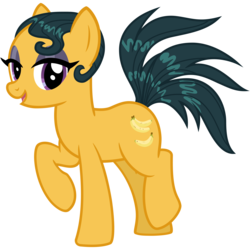 Size: 3000x3000 | Tagged: safe, artist:cheezedoodle96, derpibooru exclusive, cleopatra jazz, earth pony, pony, dungeons and discords, g4, .svg available, eyeshadow, female, high res, lidded eyes, looking at you, makeup, mare, raised hoof, simple background, smiling, solo, svg, transparent background, vector
