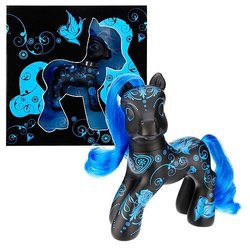 Size: 500x500 | Tagged: safe, electric blue (g3), g3, art pony, irl, photo, solo, stock image, toy