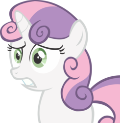 Size: 10699x10919 | Tagged: safe, artist:cyanlightning, sweetie belle, pony, unicorn, g4, twilight time, absurd resolution, female, simple background, solo, transparent background, vector, worried