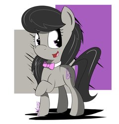 Size: 877x912 | Tagged: safe, artist:macdaddyzak, octavia melody, g4, female, raised hoof, solo