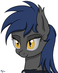 Size: 2400x3000 | Tagged: safe, artist:nighty, oc, oc only, bat pony, pony, bust, high res, portrait, solo