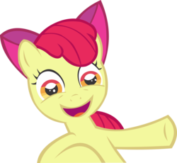 Size: 11425x10507 | Tagged: safe, artist:cyanlightning, apple bloom, earth pony, pony, family appreciation day, g4, absurd resolution, faic, female, filly, foal, simple background, solo, transparent background, vector