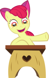 Size: 8164x12953 | Tagged: safe, artist:cyanlightning, apple bloom, family appreciation day, g4, absurd resolution, faic, female, simple background, solo, transparent background, vector