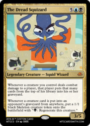 Size: 375x523 | Tagged: safe, squizard, skeleton pony, dungeons and discords, g4, card, magic the gathering, skeleton