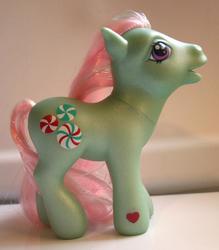 Size: 633x722 | Tagged: safe, photographer:lilcricketnoise, minty, earth pony, pony, g3, female, irl, mare, photo, solo, toy