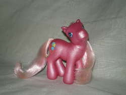 Size: 640x480 | Tagged: safe, photographer:lancer, pinkie pie, earth pony, pony, g3, g4, female, irl, mare, photo, solo, toy