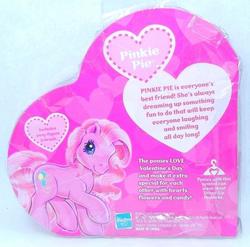 Size: 598x591 | Tagged: safe, photographer:stormy31685, pinkie pie (g3), g3, backcard, irl, photo, solo, valentine's day