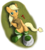 Size: 2368x2616 | Tagged: safe, artist:cluvry, applejack, earth pony, pony, g4, clothes, female, high res, looking at you, loose hair, mare, on back, smiling, socks, solo, straw, striped socks, thigh highs