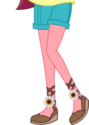 Size: 1215x1710 | Tagged: dead source, safe, artist:teentitansfan201, edit, vector edit, gloriosa daisy, equestria girls, g4, my little pony equestria girls: legend of everfree, clothes, cropped, legs, pictures of legs, sandals, shorts, simple background, transparent background, vector