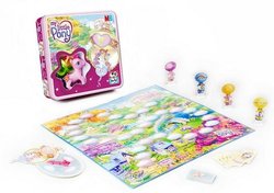 Size: 510x360 | Tagged: safe, fluttershy (g3), pinkie pie (g3), rainbow dash (g3), sunny daze (g3), g3, board game, irl, photo, solo, stock image, toy