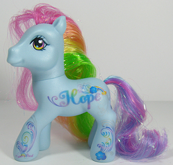 Size: 628x600 | Tagged: safe, photographer:breyer600, rainbow dash (g3), g3, g4, birthday, irl, photo, solo, toy