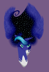 Size: 390x573 | Tagged: safe, artist:pixel-penguin-da, princess luna, g4, colored, colored sketch, digital art, female, paint tool sai, perspective, purple background, simple background, solo