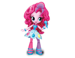 Size: 386x300 | Tagged: safe, pinkie pie, equestria girls, g4, my little pony equestria girls: rainbow rocks, clothes, doll, equestria girls minis, female, irl, microphone, pantyhose, photo, shoes, skirt, toy