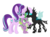 Size: 2592x1936 | Tagged: safe, artist:squipycheetah, spike, starlight glimmer, thorax, changeling, dragon, pony, unicorn, g4, my little pony: friendship is magic, the times they are a changeling, cute, fangs, female, floppy ears, forgiveness, friendshipping, glimmerbetes, happy, hug, looking down, looking up, male, mare, raised hoof, simple background, smiling, spikelove, standing, thorabetes, transparent background, trio, vector