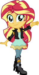 Size: 1483x2804 | Tagged: safe, artist:botchan-mlp, sunset shimmer, equestria girls, g4, chibi, cute, female, shimmerbetes, simple background, solo, transparent background, vector, weapons-grade cute